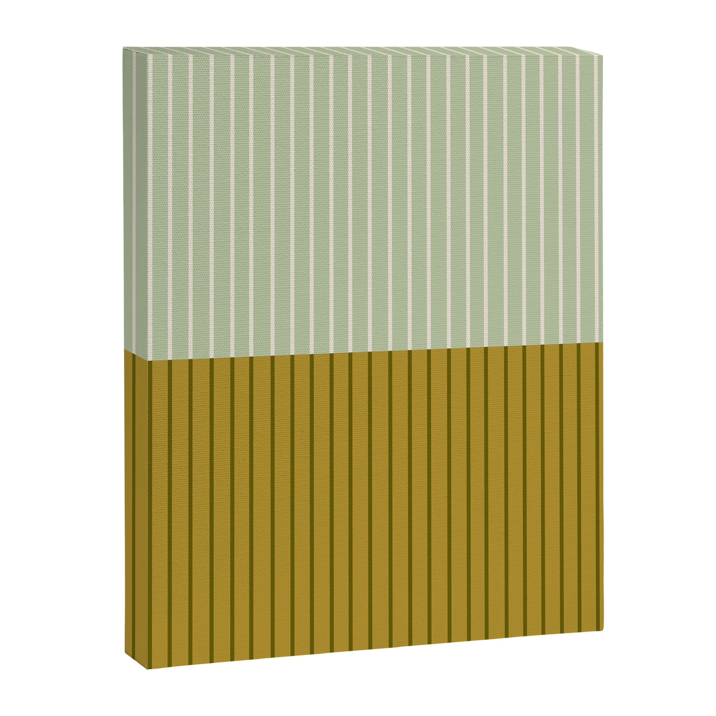 Color Block Lines XXI Moss Canvas Print Gallery Image 8