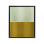 Color Block Lines XXI Moss Framed Canvas Print Gallery Image 8