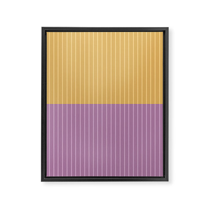 Color Block Lines XXII Framed Canvas Print Gallery Image 1