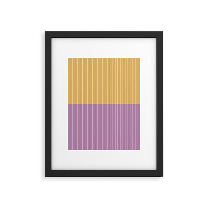 Color Block Lines XXII Framed Art Print Gallery Image 1