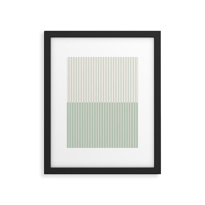 Color Block Lines XXIX Framed Art Print Gallery Image 1