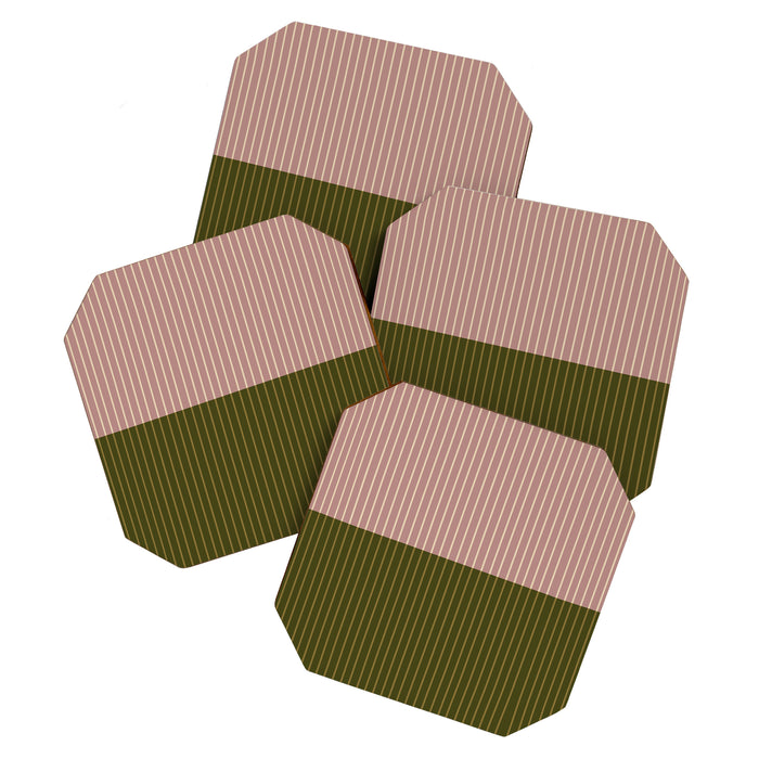 Color Block Lines XXXIV Coaster Gallery Image 1