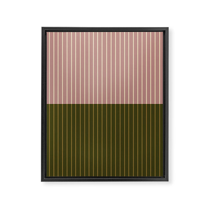 Color Block Lines XXXIV Framed Canvas Print Gallery Image 1
