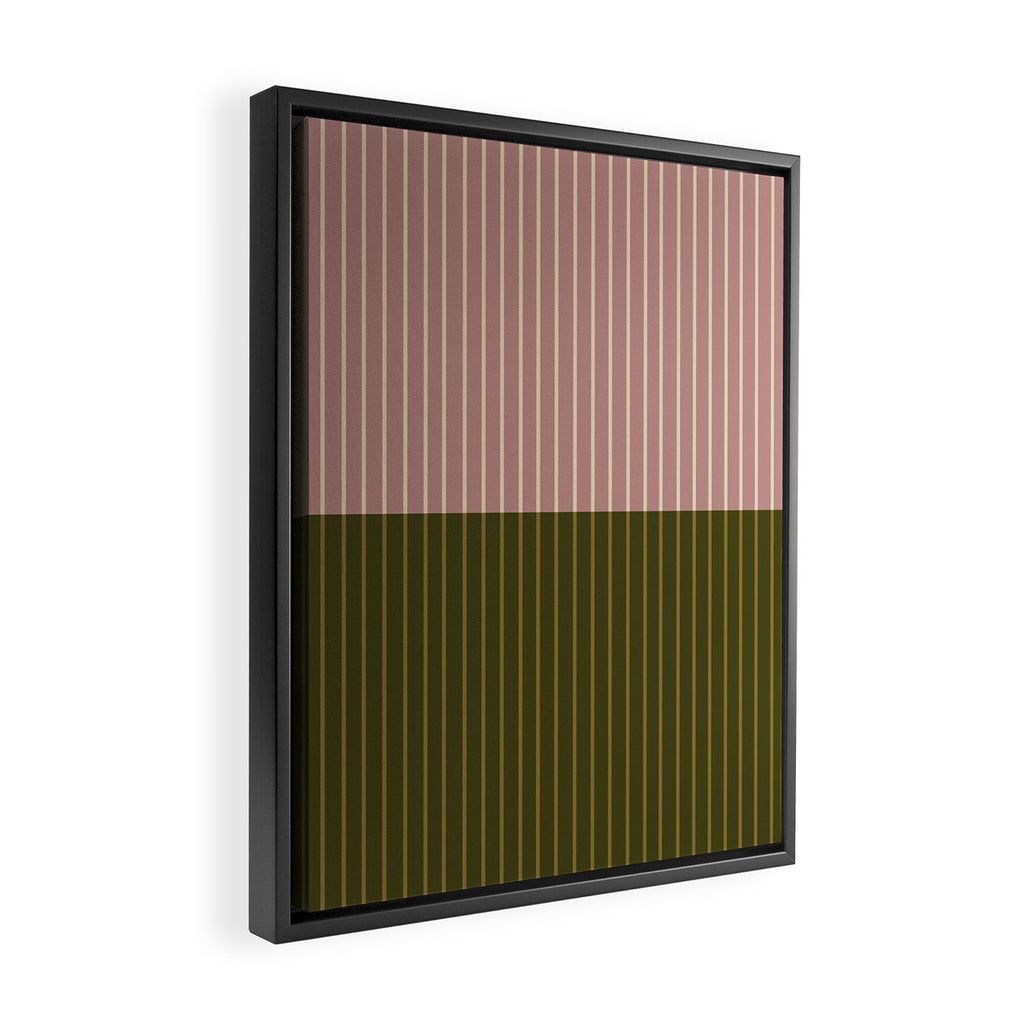 Color Block Lines XXXIV Framed Canvas Print Gallery Image 2