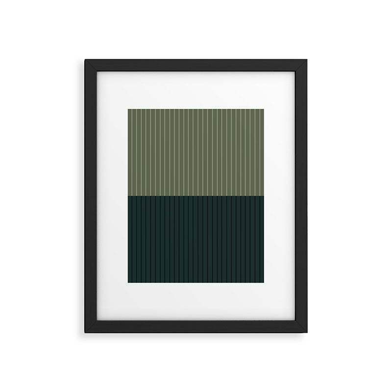 Color Block Lines XXXIX Framed Art Print Gallery Image 6