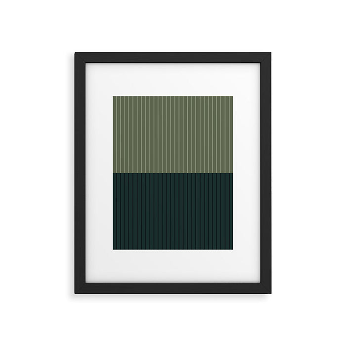 Color Block Lines XXXIX Framed Art Print Gallery Image 1