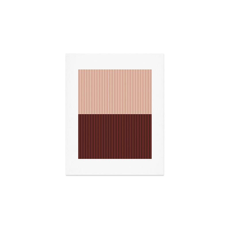 Color Block Lines XXXV Art Print Gallery Image 1