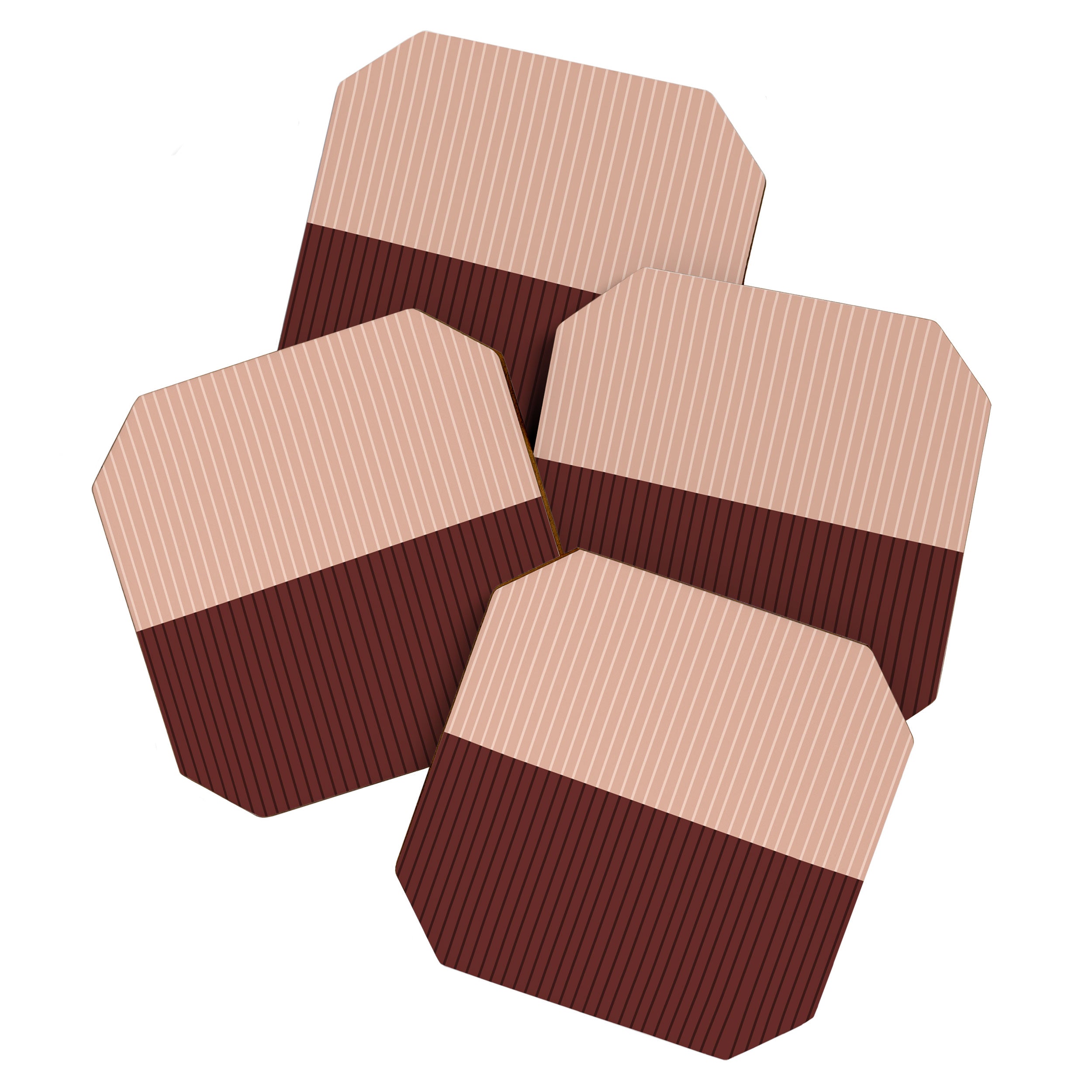 Color Block Lines XXXV Coaster Gallery Image 1