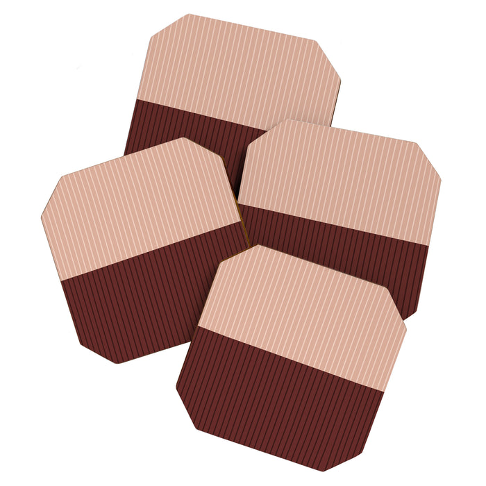Color Block Lines XXXV Coaster Gallery Image 1