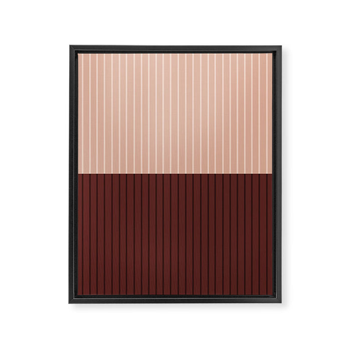 Color Block Lines XXXV Framed Canvas Print Gallery Image 1