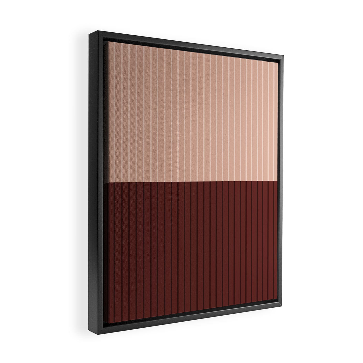 Color Block Lines XXXV Framed Canvas Print Gallery Image 2