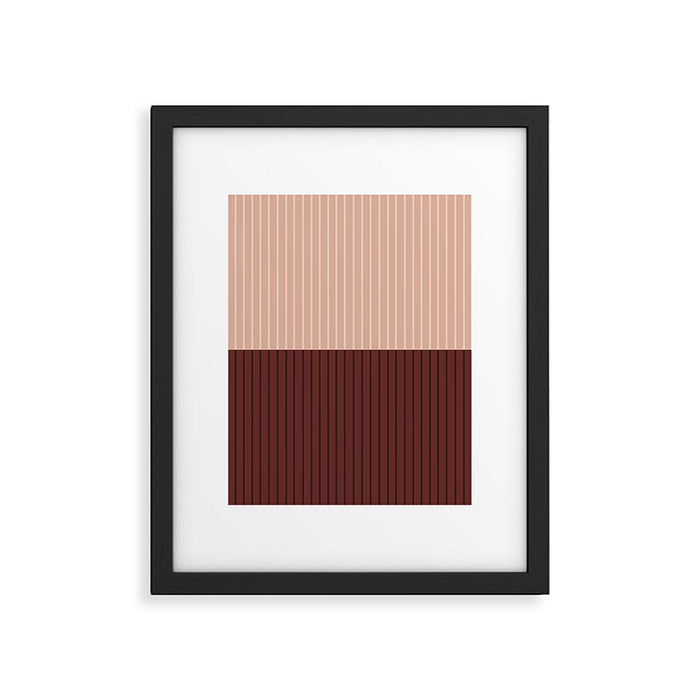 Color Block Lines XXXV Framed Art Print Gallery Image 1