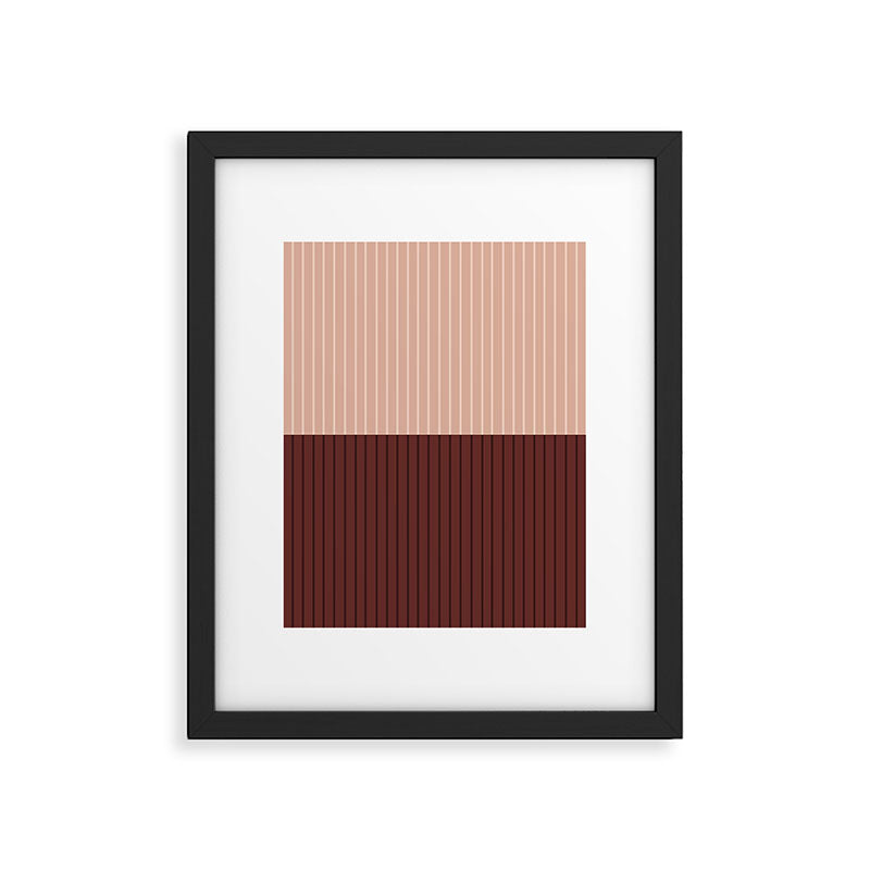 Color Block Lines XXXV Framed Art Print Gallery Image 6
