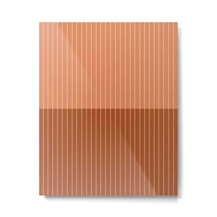 Color Block Lines XXXVIII Metal Print Gallery Image 1