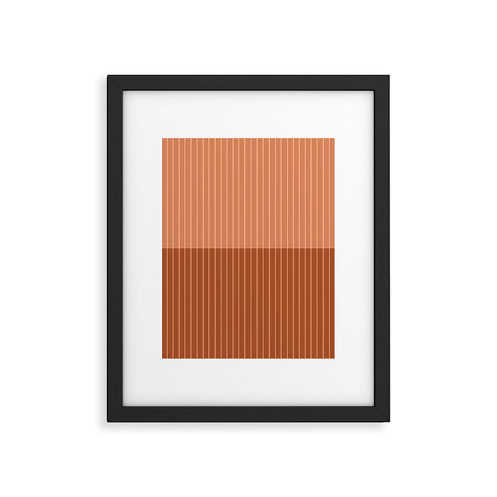 Color Block Lines XXXVIII Framed Art Print Gallery Image 1