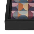Colorful Geometric Pattern XLII Framed Canvas Print Gallery Image 3