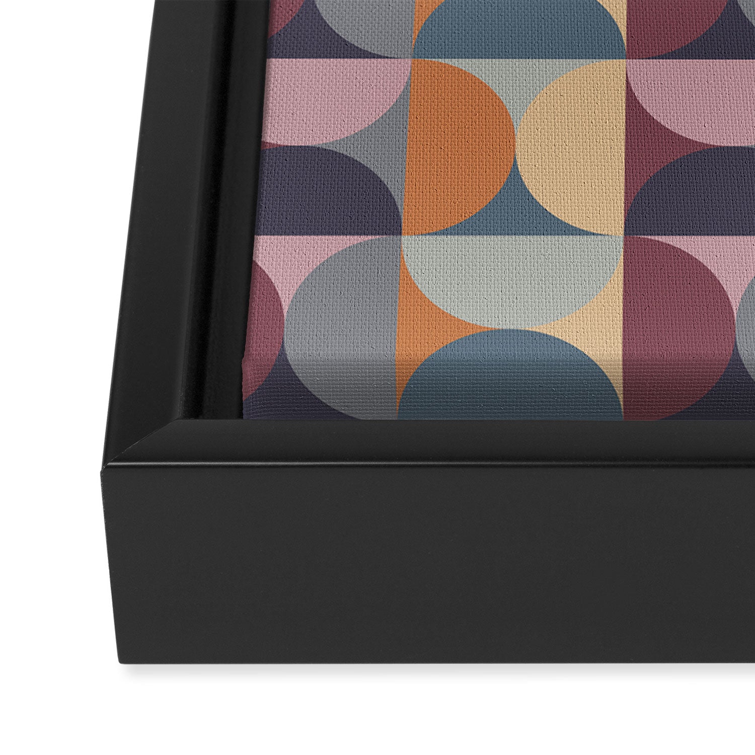 Colorful Geometric Pattern XLII Framed Canvas Print Gallery Image 3