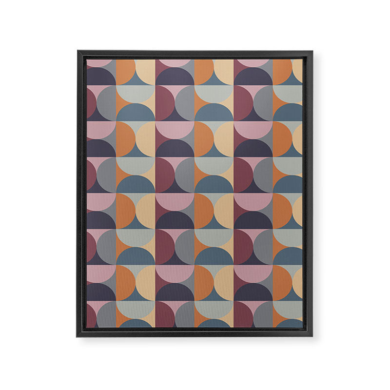 Colorful Geometric Pattern XLII Framed Canvas Print Gallery Image 8