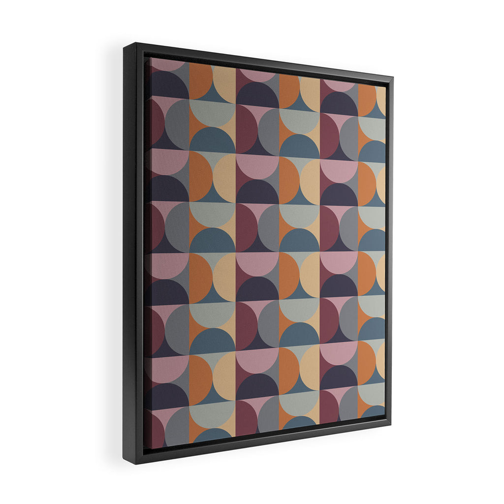 Colorful Geometric Pattern XLII Framed Canvas Print Gallery Image 2