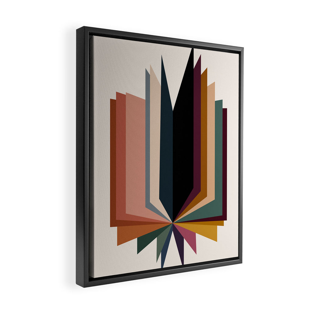 Colorful Pages IX Framed Canvas Print Gallery Image 2