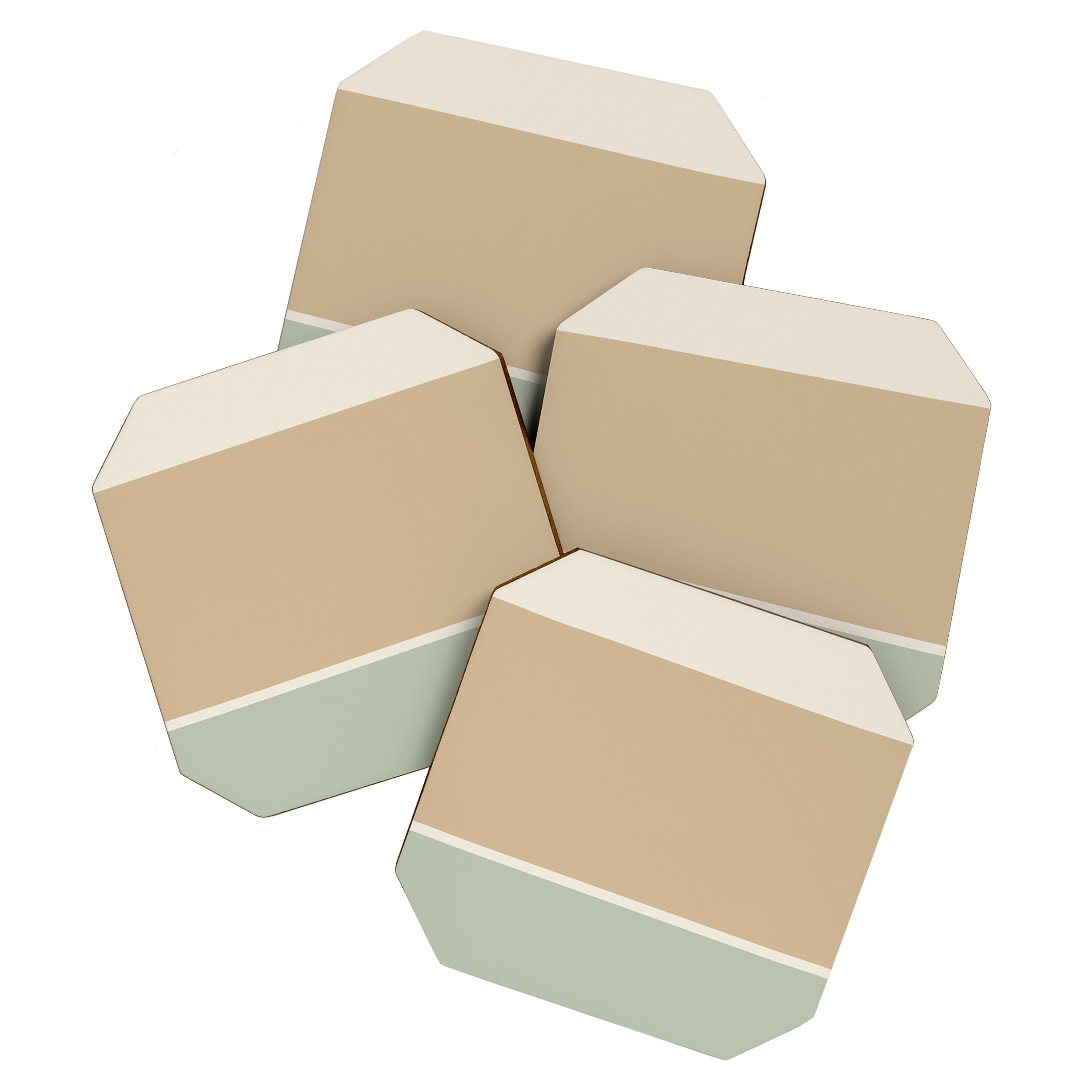 Contemporary Color Block LVI Coaster Gallery Image 1