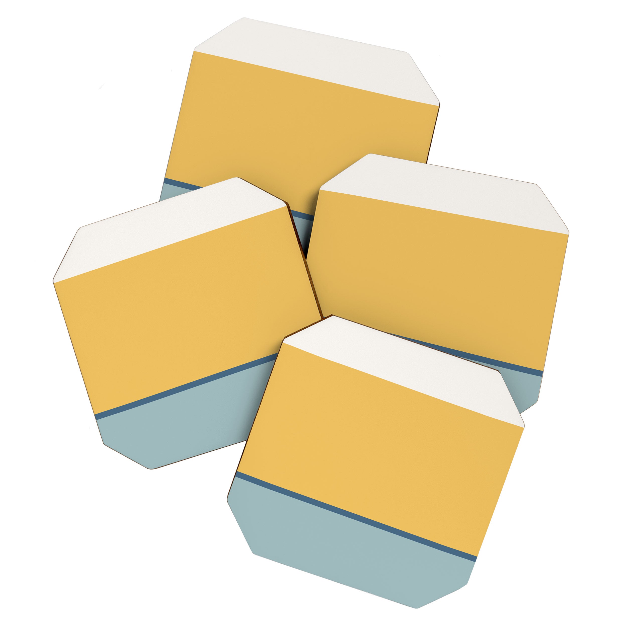 Contemporary Color Block XIII Coaster Gallery Image 1