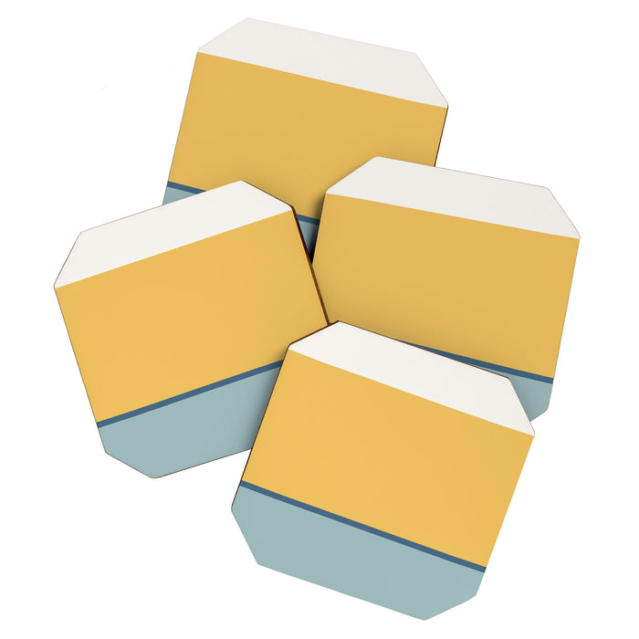 Contemporary Color Block XIII Coaster Gallery Image 1