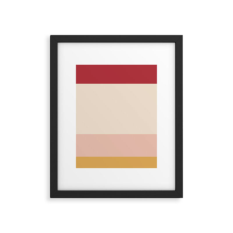 Contemporary Color Block II Framed Art Print Gallery Image 5