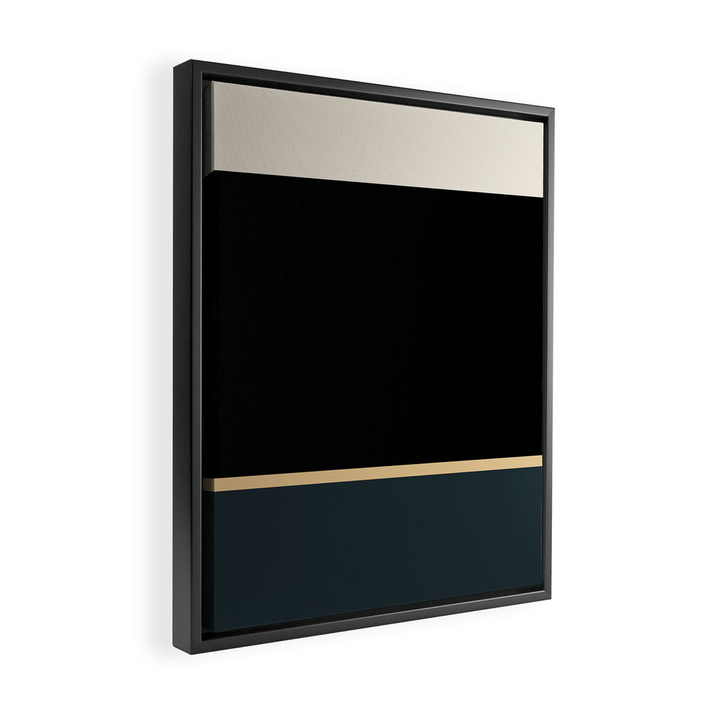 Contemporary Color Block XLV Framed Canvas Print Gallery Image 2