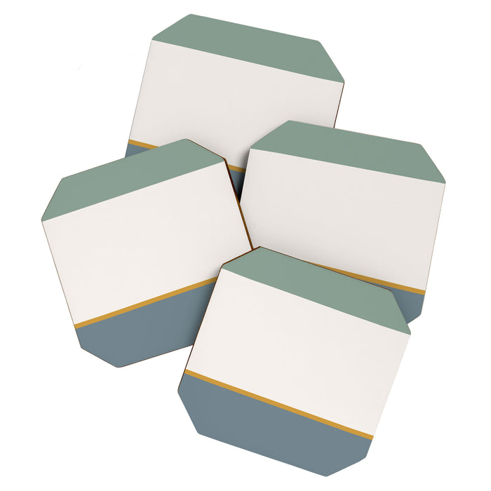 Contemporary Color Block XXXII Coaster Gallery Image 1