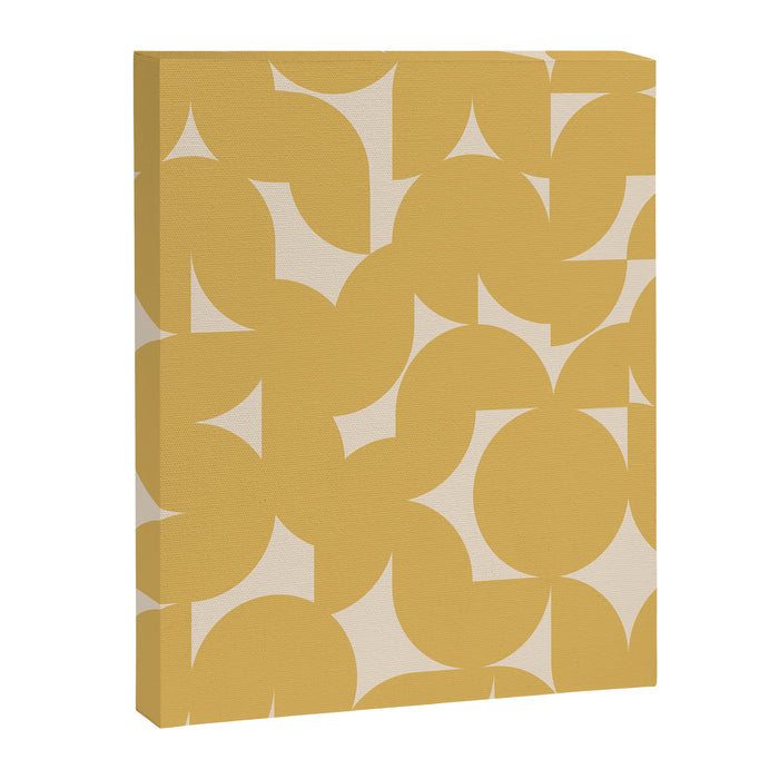 Contemporary Geometric Shapes - Orange Canvas Print Gallery Image 1
