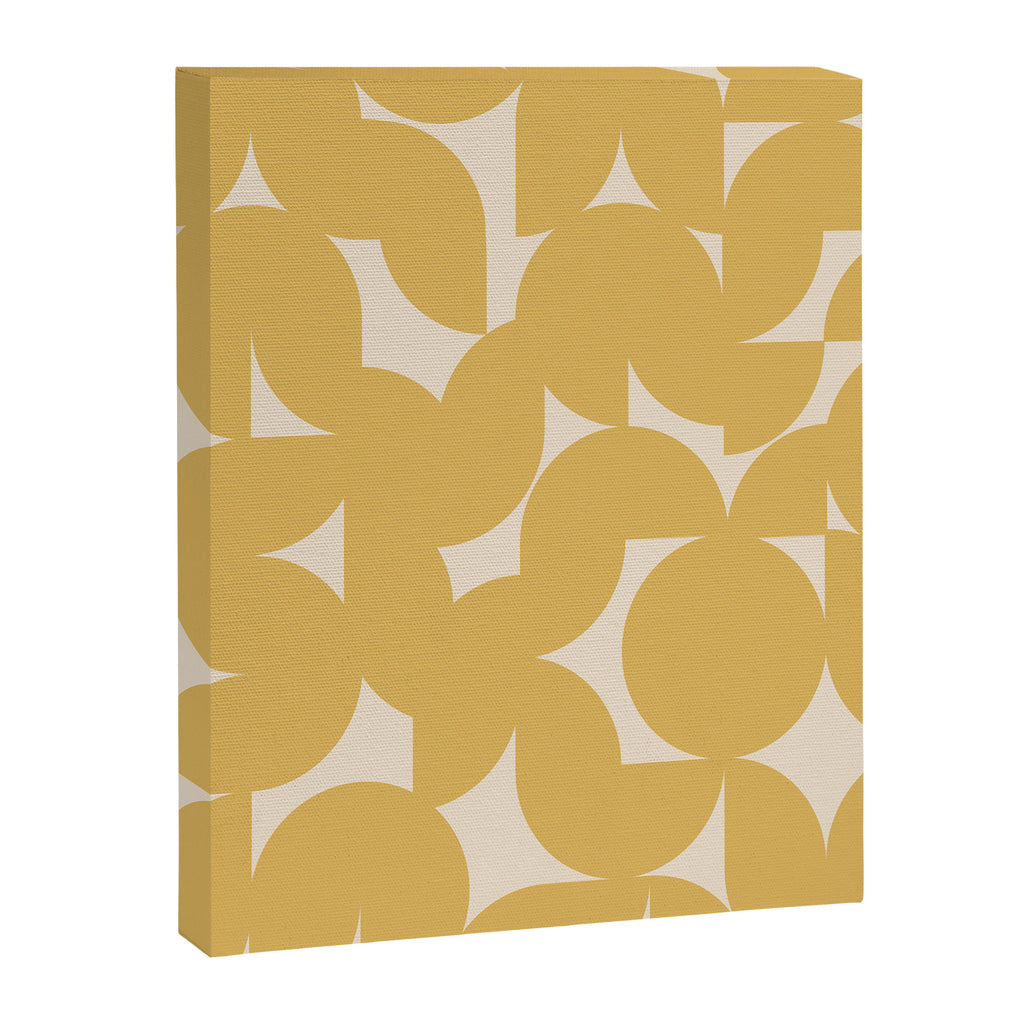 Contemporary Geometric Shapes - Orange Canvas Print Gallery Image 8