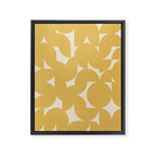 Contemporary Geometric Shapes - Orange Framed Canvas Print Gallery Image 8