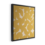 Contemporary Geometric Shapes - Orange Framed Canvas Print Gallery Image 2