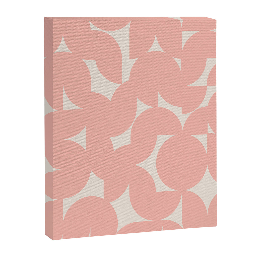 Contemporary Geometric Shapes - Soft Pink Canvas Print Gallery Image 8