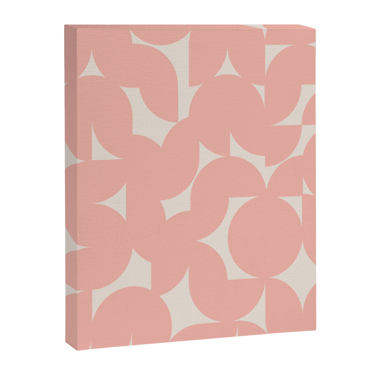 Contemporary Geometric Shapes - Soft Pink Canvas Print Gallery Image 8