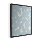 Contemporary Geometric Shapes - Soft Blue Framed Canvas Print Gallery Image 2