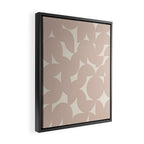 Contemporary Geometric Shapes - Natural Neutral Framed Canvas Print Gallery Image 2