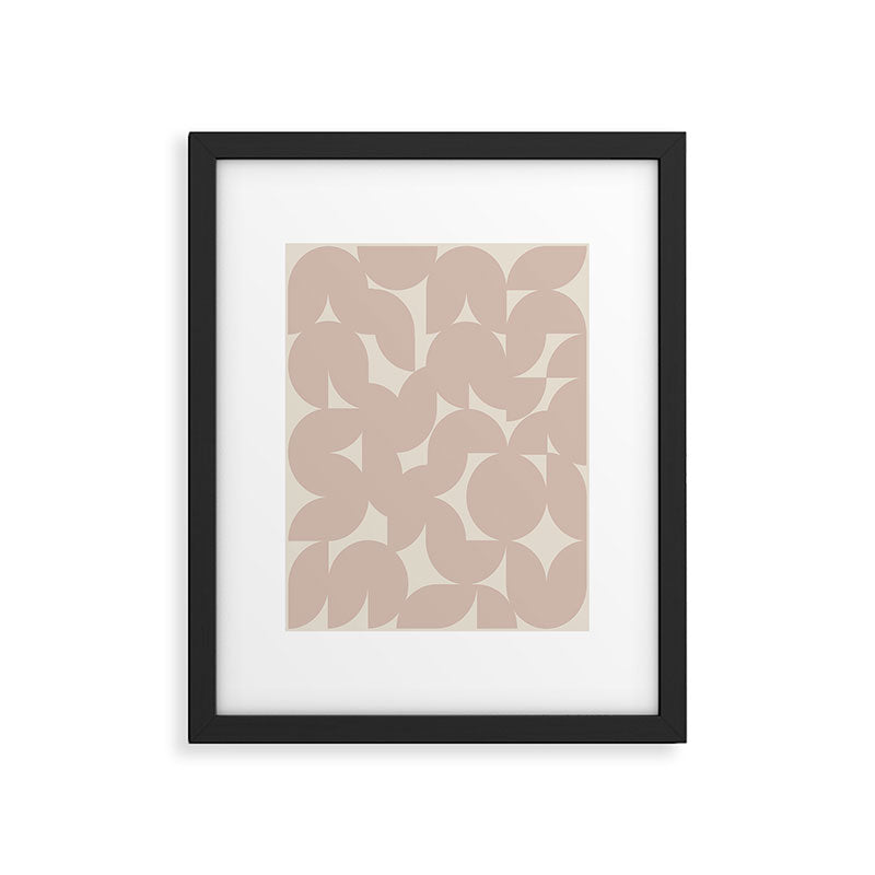 Contemporary Geometric Shapes - Natural Neutral Framed Art Print Gallery Image 6