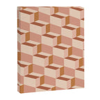Cuboid Geometric Abstract Shapes Pattern IX Canvas Print Gallery Image 8