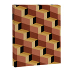 Cuboid Geometric Abstract Shapes Pattern VII Canvas Print Gallery Image 8
