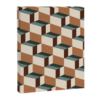 Cuboid Geometric Abstract Shapes Pattern VIII Canvas Print Gallery Image 8