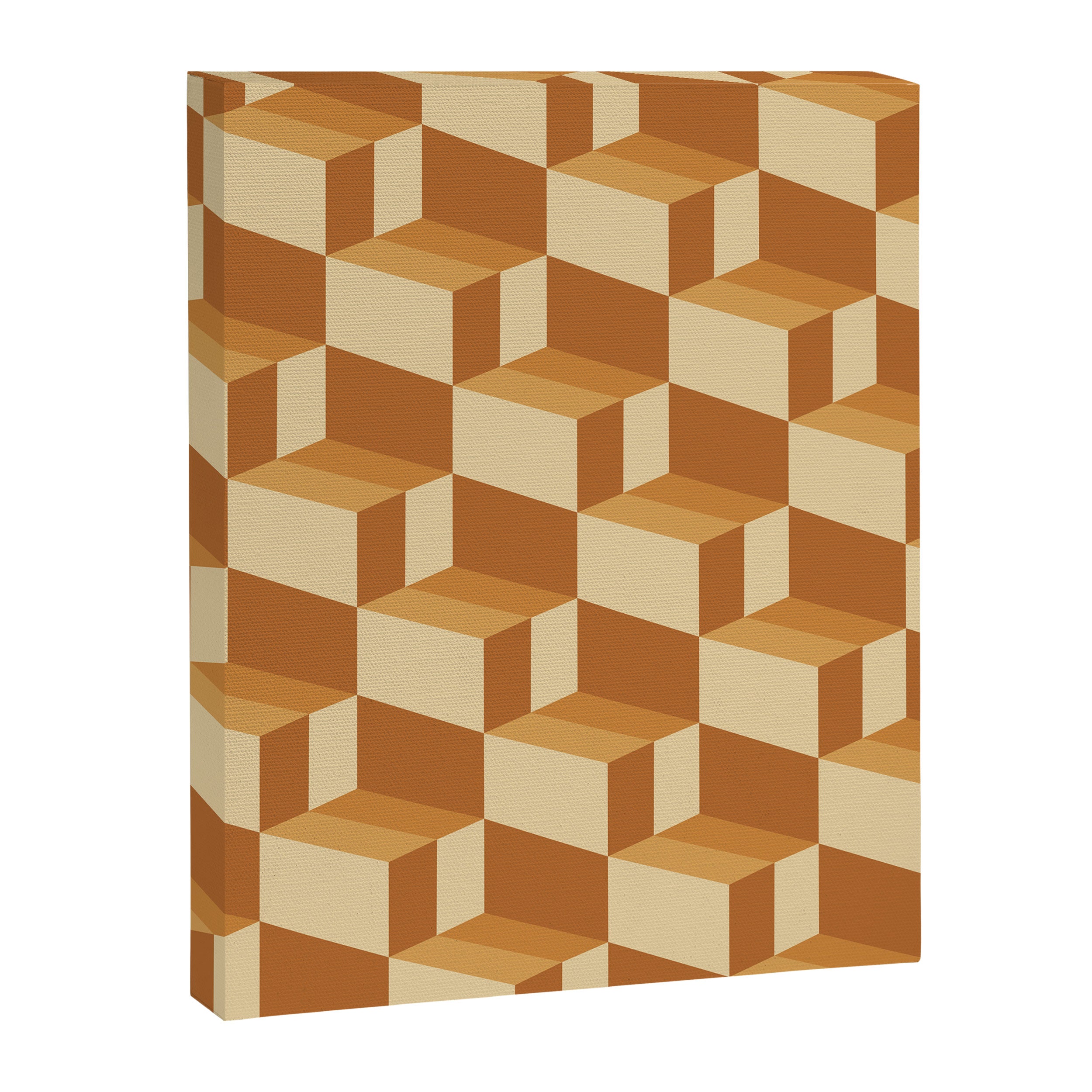 Cuboid Geometric Abstract Shapes Pattern XIII Canvas Print Gallery Image 8