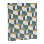 Cuboid Geometric Abstract Shapes Pattern XIV Canvas Print Gallery Image 8