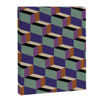 Cuboid Geometric Abstract Shapes Pattern XIX Canvas Print Gallery Image 8