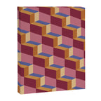 Cuboid Geometric Abstract Shapes Pattern XVIII Canvas Print Gallery Image 8
