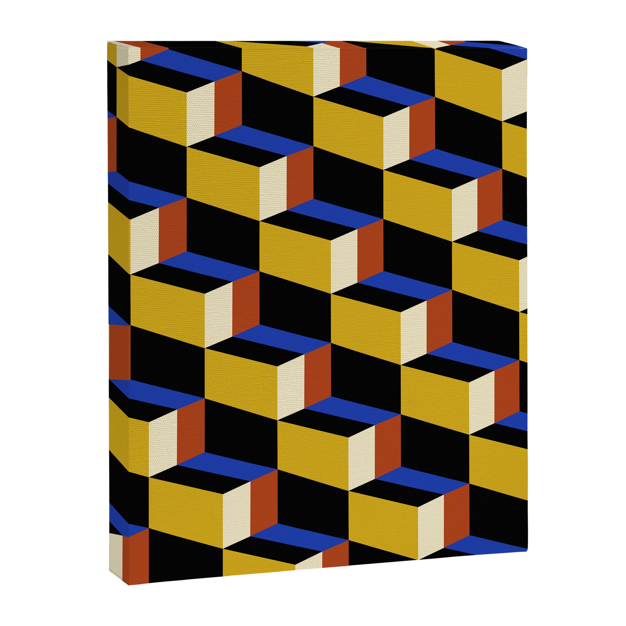 Cuboid Geometric Abstract Shapes Pattern XXI Canvas Print Gallery Image 8