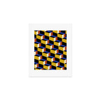 Cuboid Geometric Abstract Shapes Pattern XXI Art Print Gallery Image 1