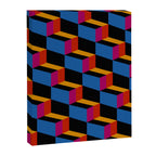 Cuboid Geometric Abstract Shapes Pattern XXII Canvas Print Gallery Image 8
