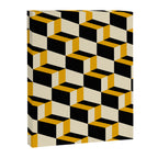 Cuboid Geometric Abstract Shapes Pattern XXIII Canvas Print Gallery Image 8